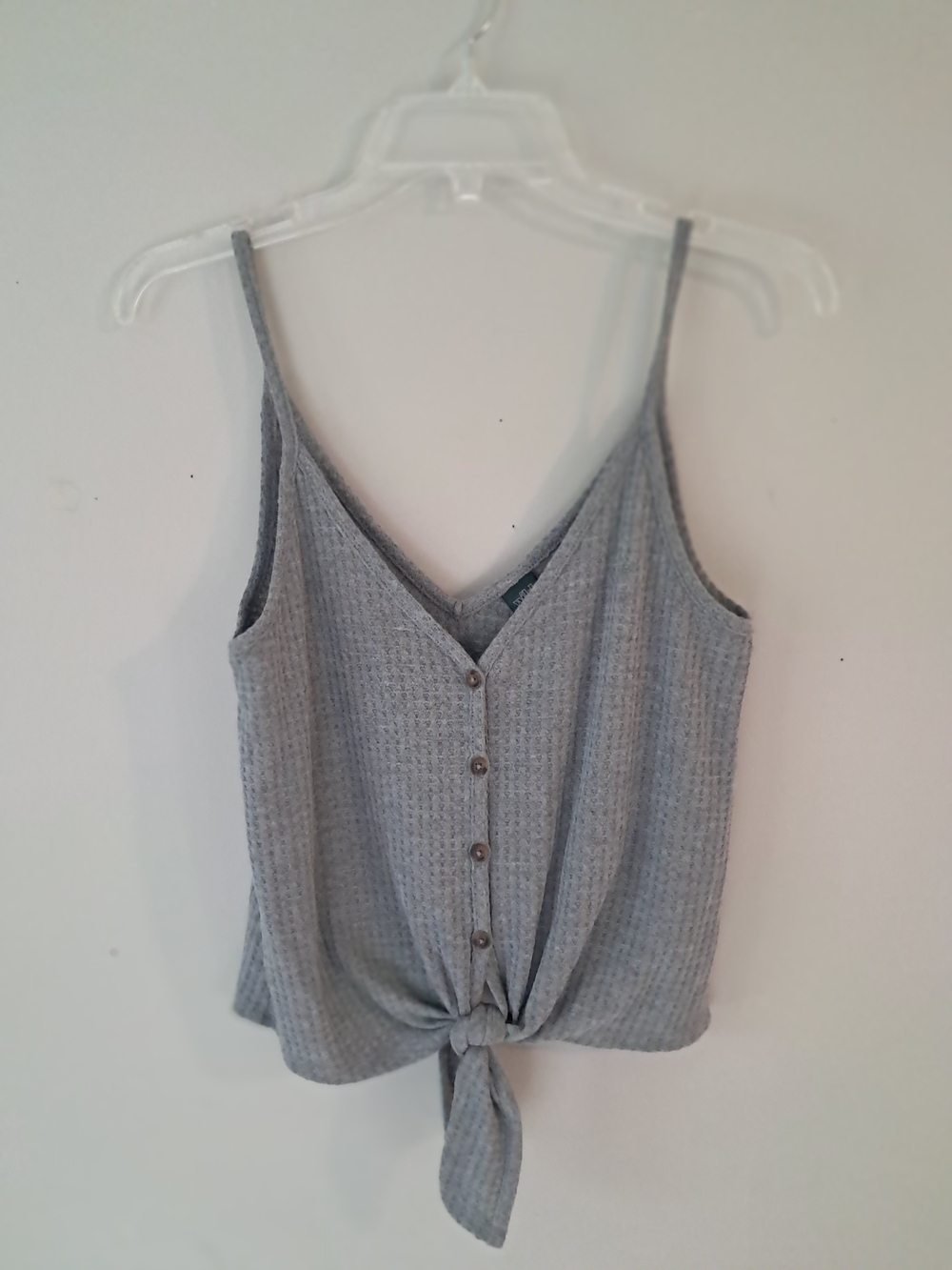 wild fable Grey Knit Tie-Front Camisole